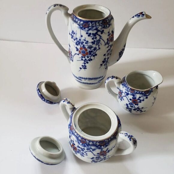 Craftsman Coffee Set Kutani - Picture 7 of 7